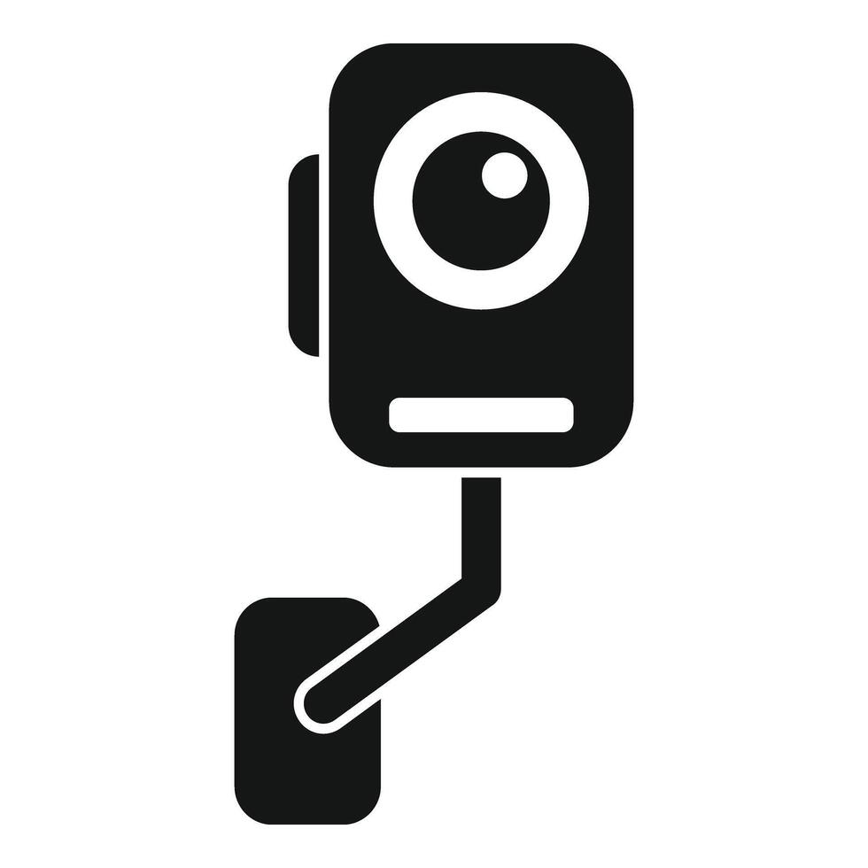 Security outdoor camera icon simple vector. Access gesture vector