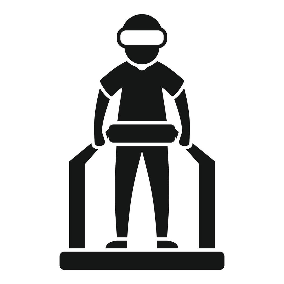 Person media platform icon simple vector. Game tech 360 vector