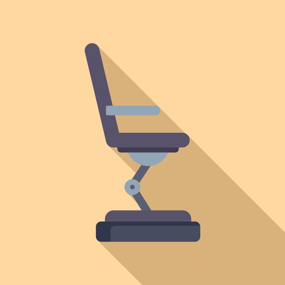 Chair vr platform icon flat vector. Race gaming tour vector