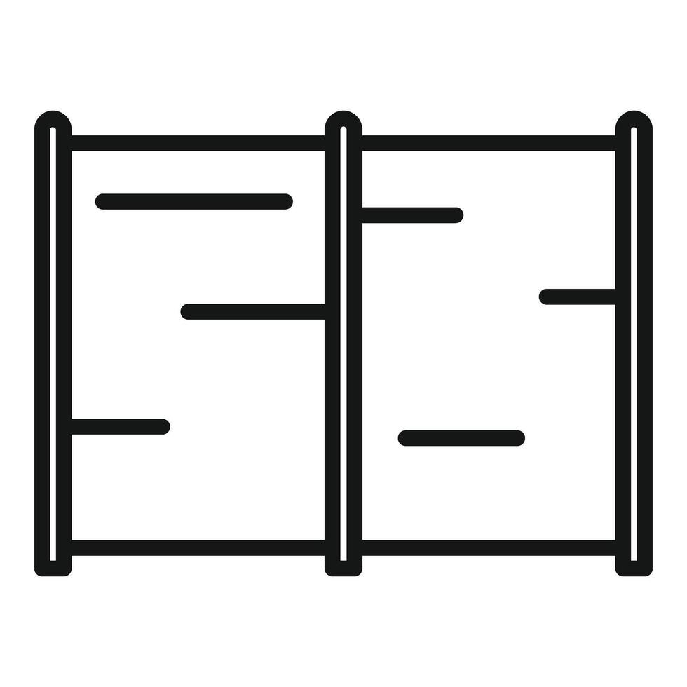 Clinic room scan icon outline vector. Healthcare patient vector
