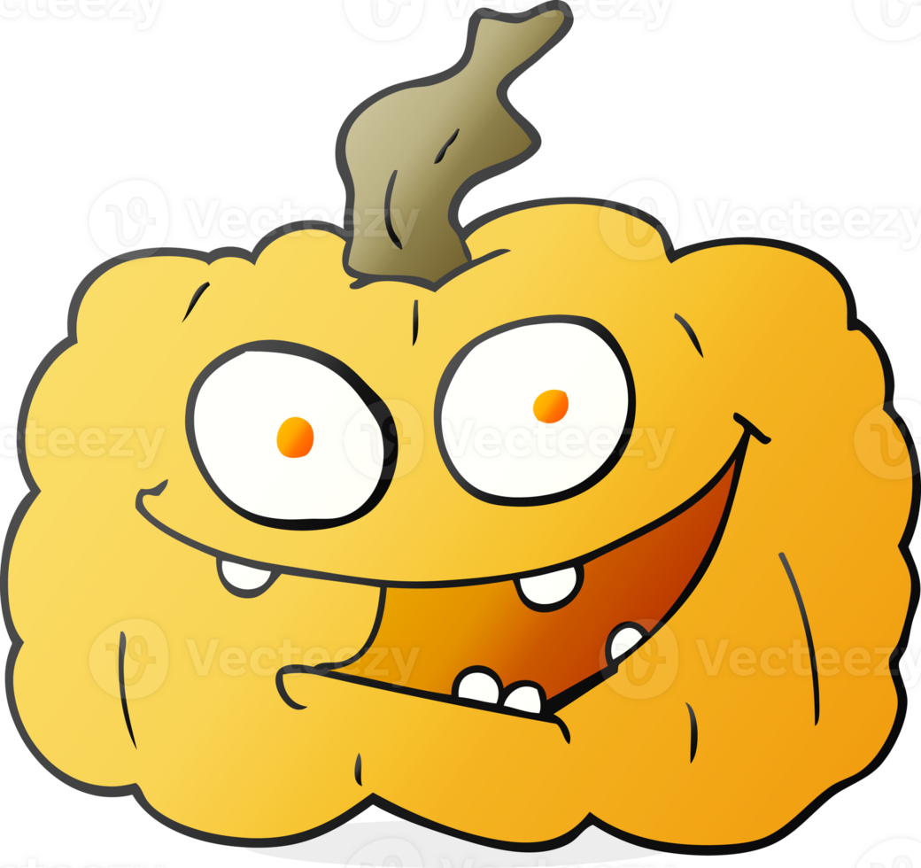 hand drawn cartoon pumpkin png