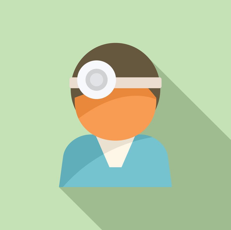 Clinic medical doctor icon flat vector. Lab resonance machine vector