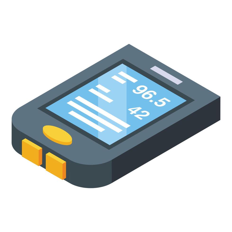 Race trip icon isometric vector. Bike computer vector