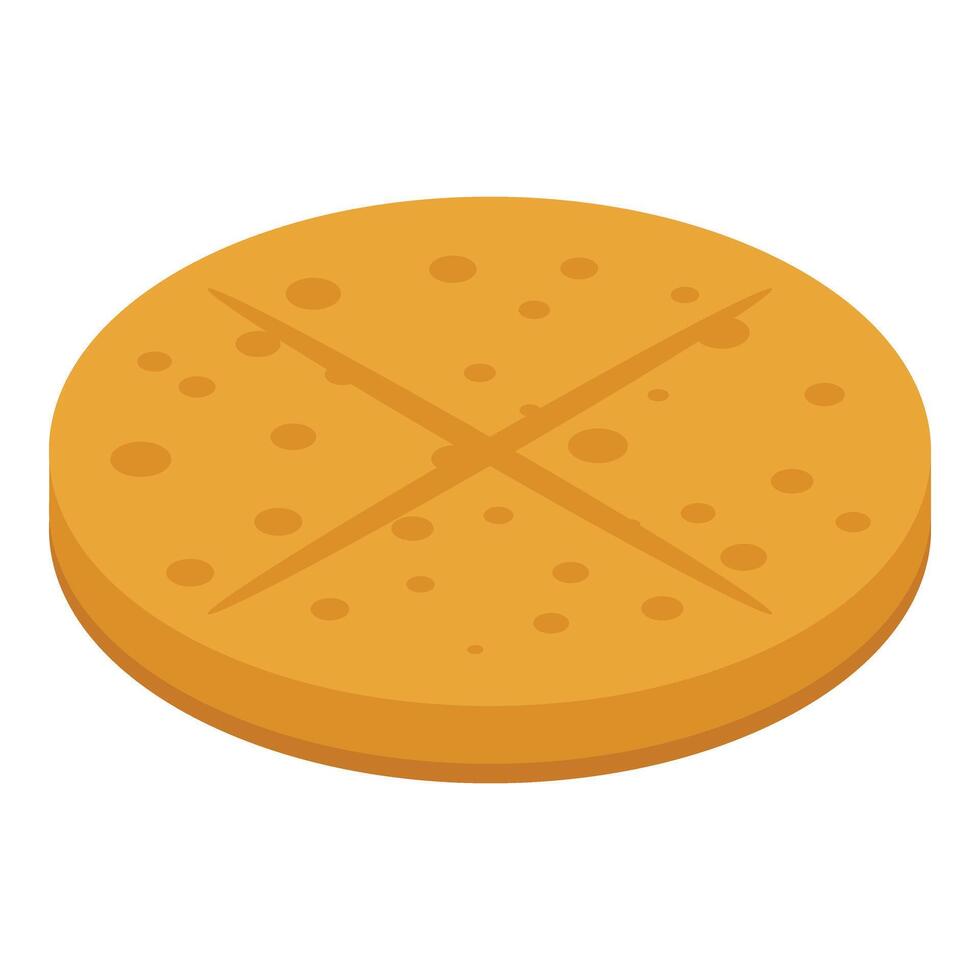 Quesadilla food icon isometric vector. Meat menu party vector