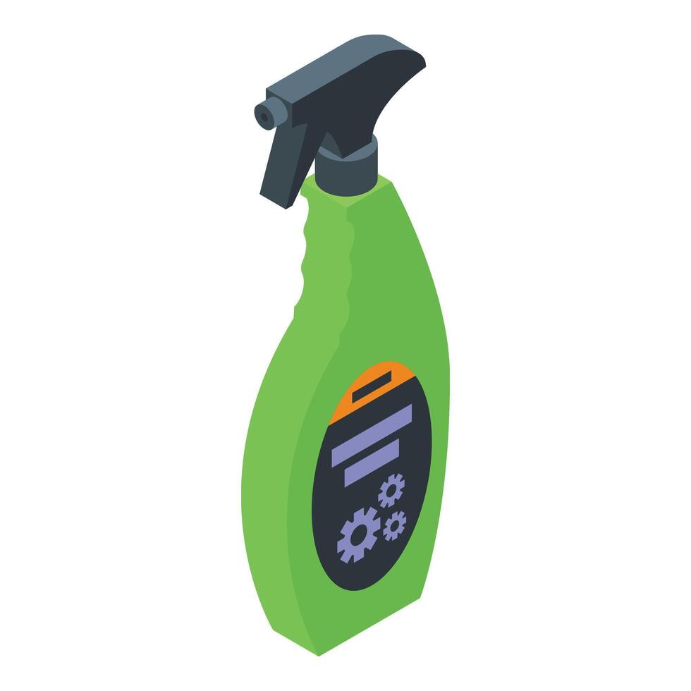 Car interior spray icon isometric vector. Gel machine vector