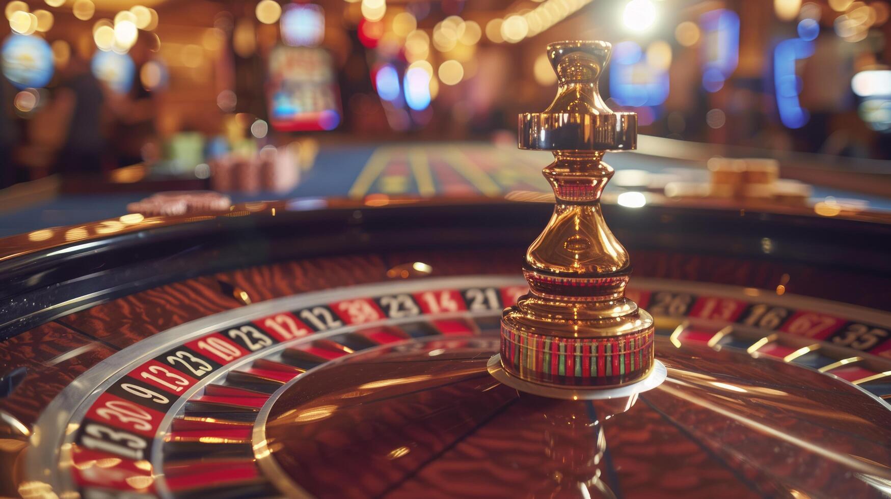 ai generado cerca arriba de casino ruleta rueda foto