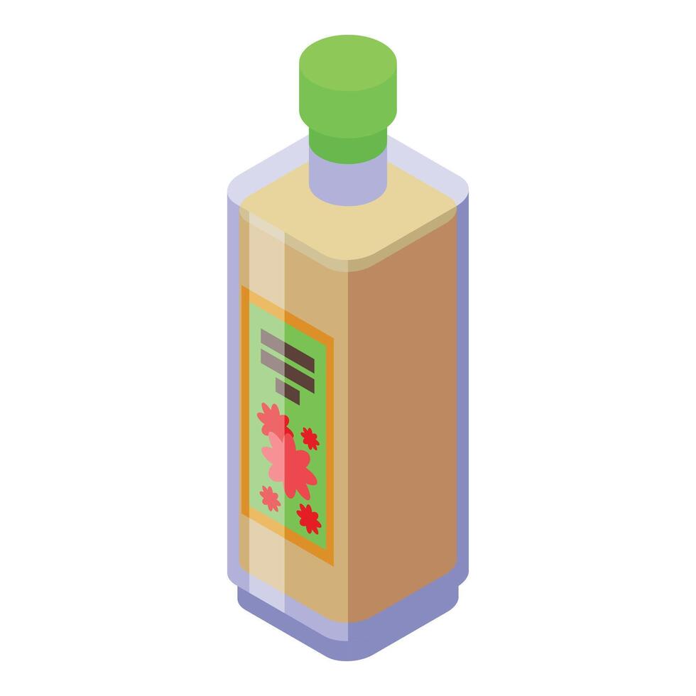 Honey bottle icon isometric vector. Propolis food vector