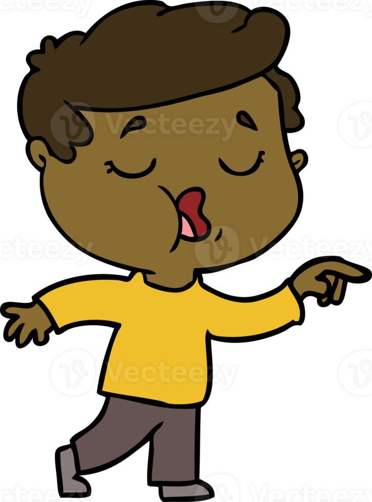 cartoon man talking png