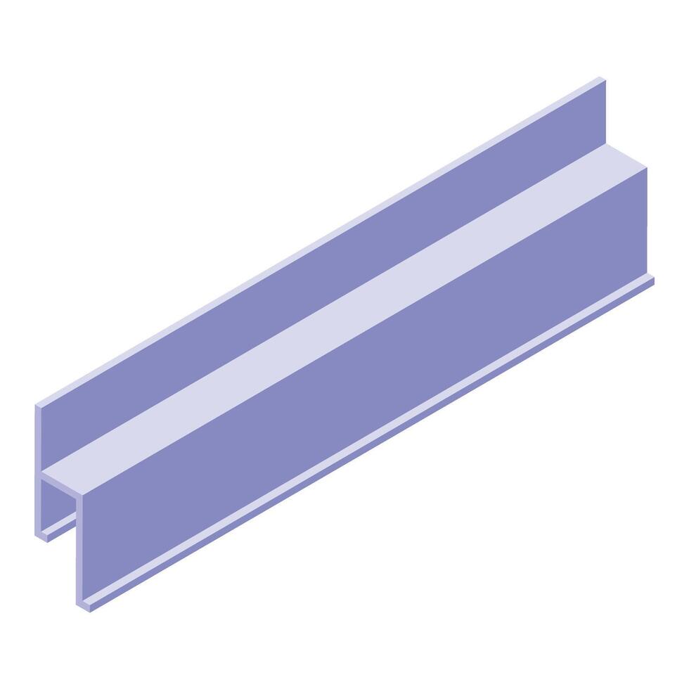 Steel bar icon isometric vector. House stretch ceiling vector