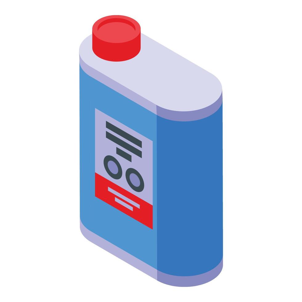 Canister car wash icon isometric vector. Shine service vector