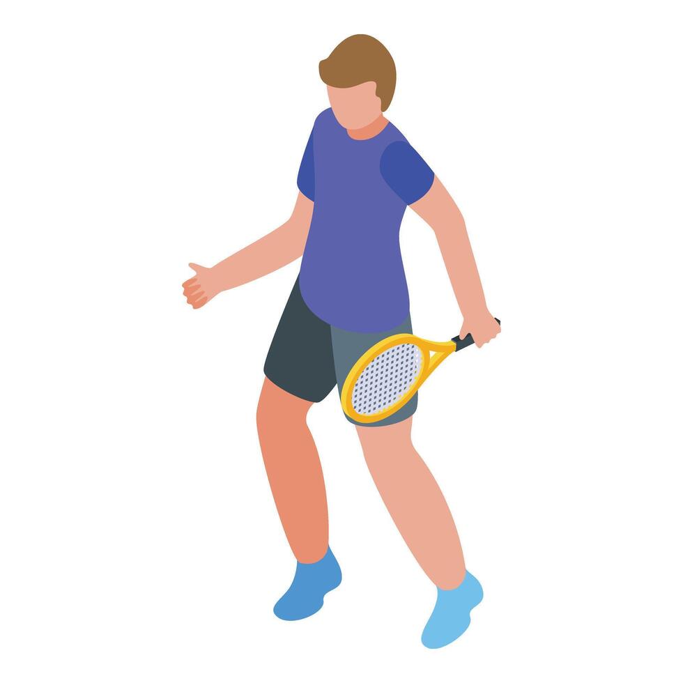 Tournament player icon isometric vector. Coach support vector