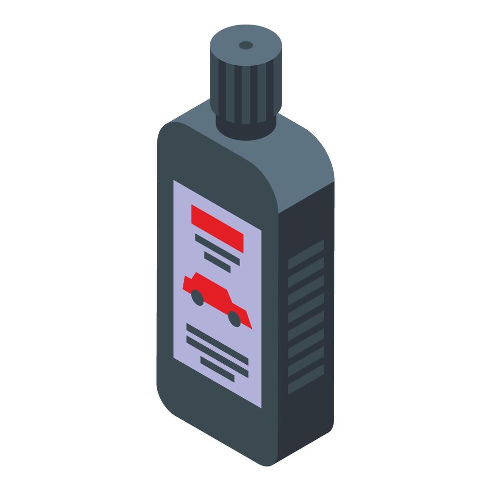 Car polish oil icon isometric vector. Aerosol air oil vector