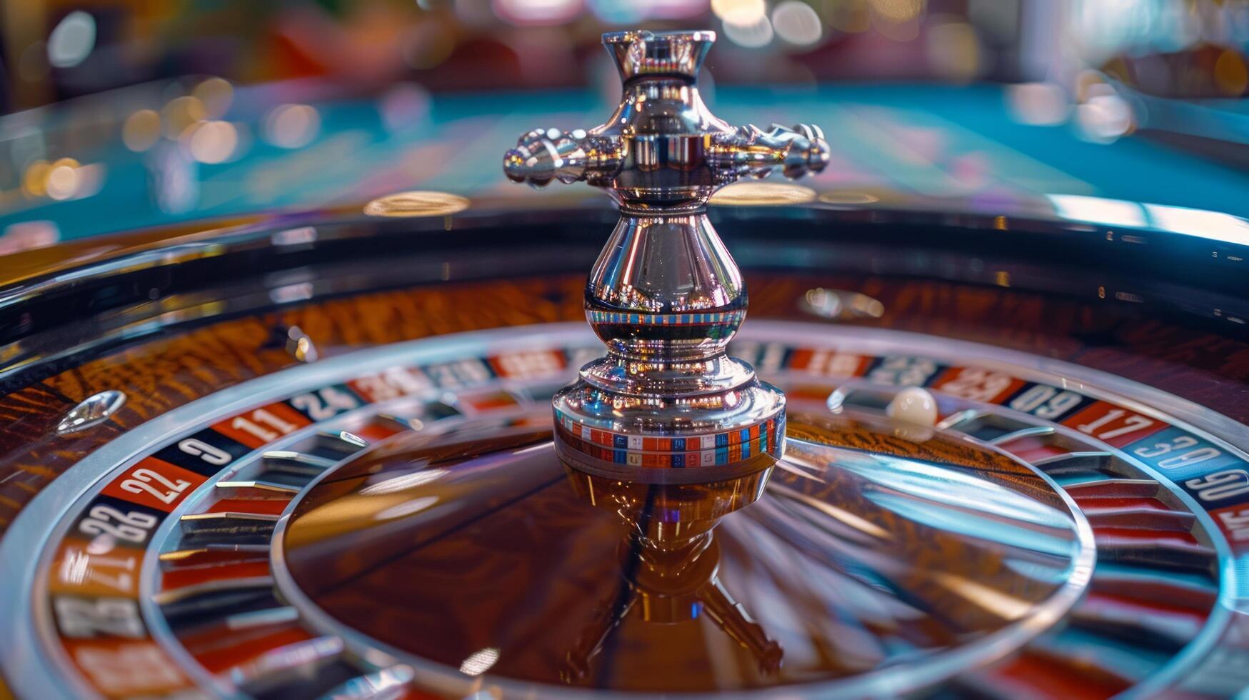 ai generado cerca arriba de casino ruleta rueda foto