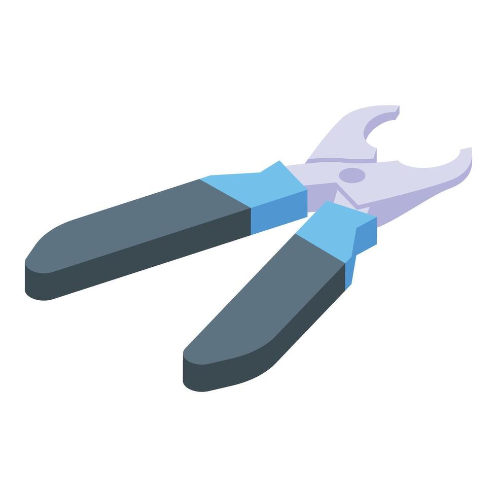 Claw cutter icon isometric vector. Animal care tool vector