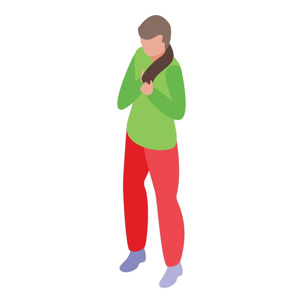 National Iran protest icon isometric vector. Movement person vector