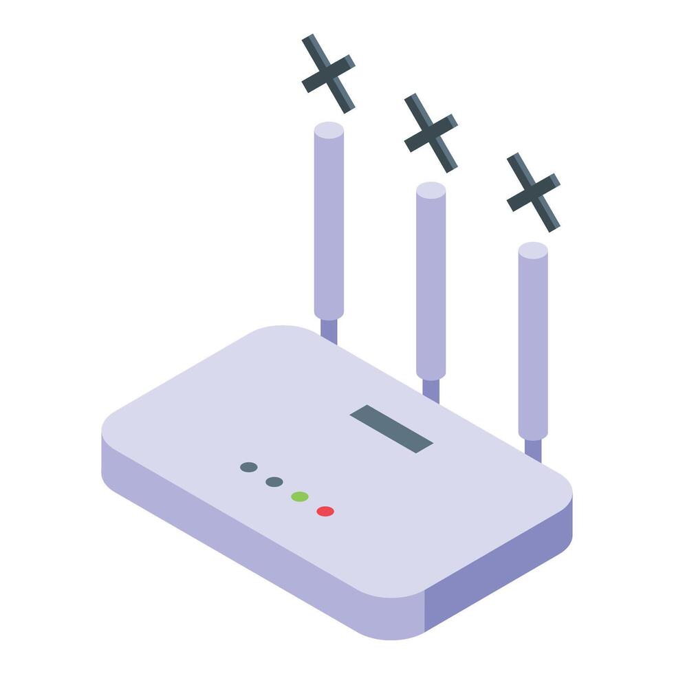 Wifi internet safe icon isometric vector. Safety social media vector