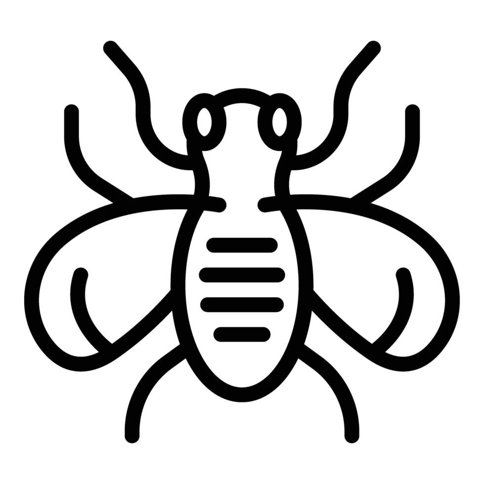 Tsetse insect buzz icon outline vector. Dangerous disease vector