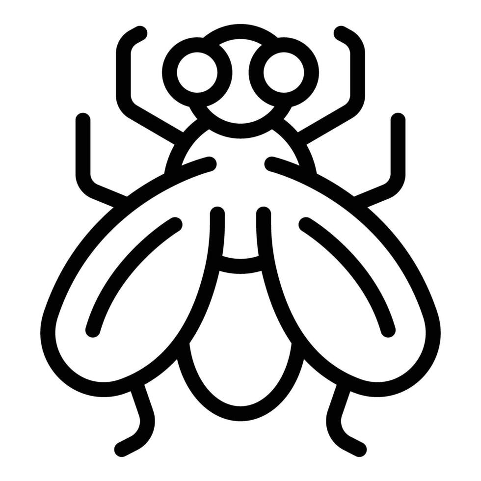 antiguo tsetsé icono contorno vector. drosophila insecto vector