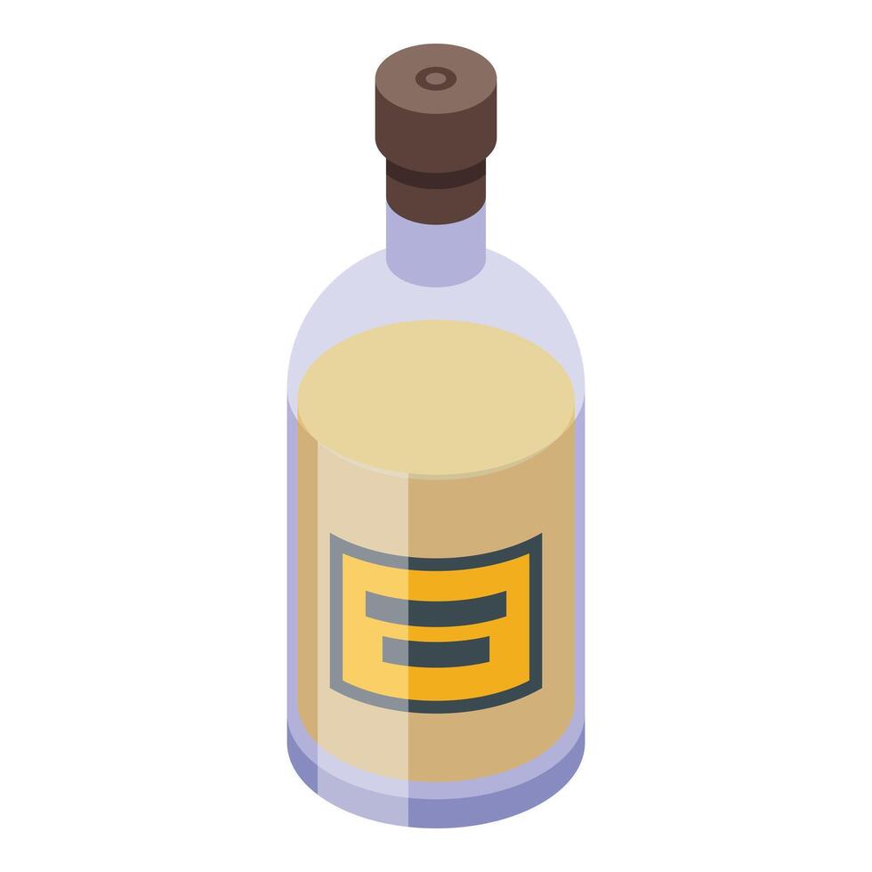 Propolis bottle icon isometric vector. Food apiary vector