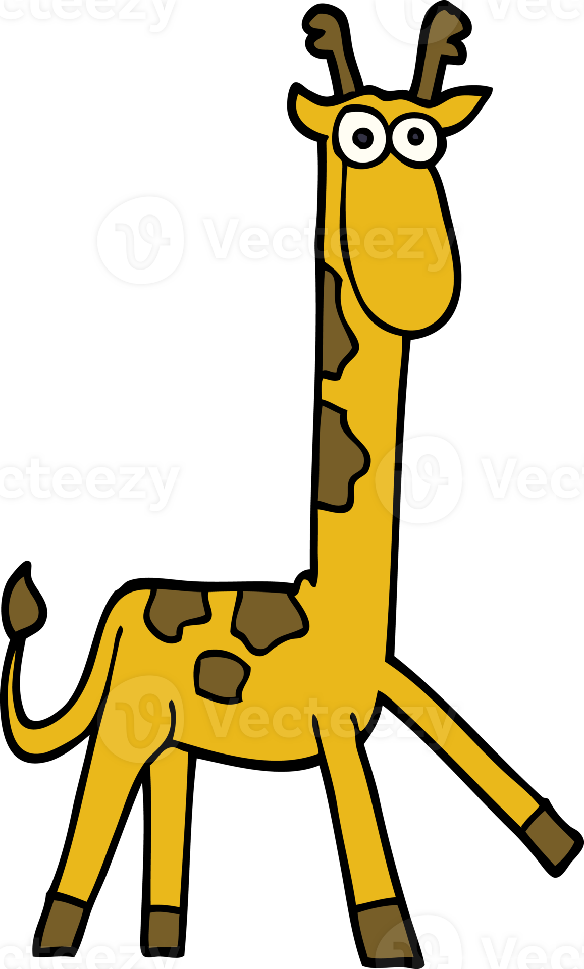 cartoon doodle funny giraffe 40271205 PNG