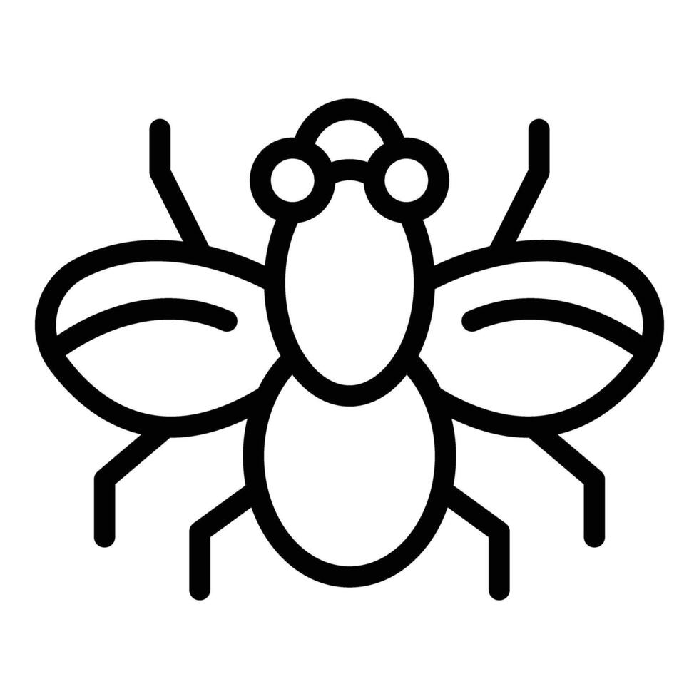 Dangerous insect icon outline vector. House bait bee vector