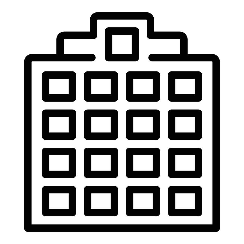 Oslo skyline view icon outline vector. Sightseeing Norway city vector