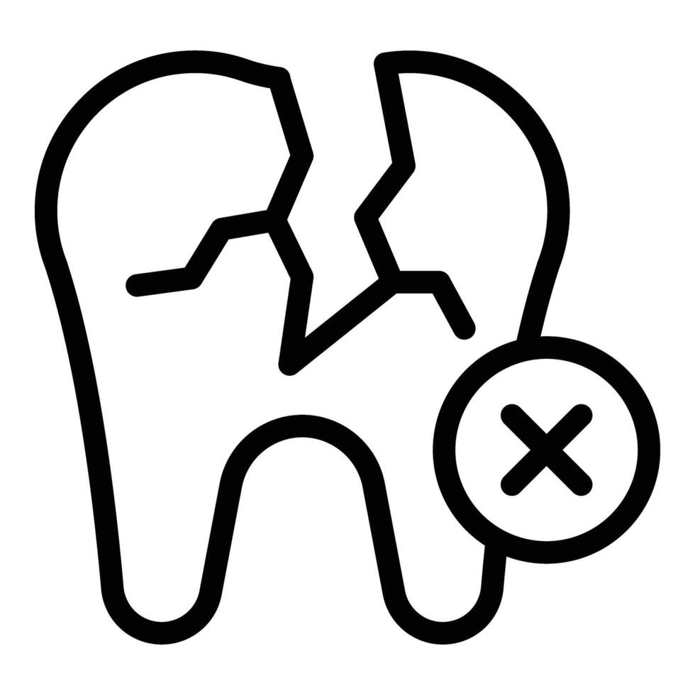 Treatment dental icon outline vector. Clinic patient vector