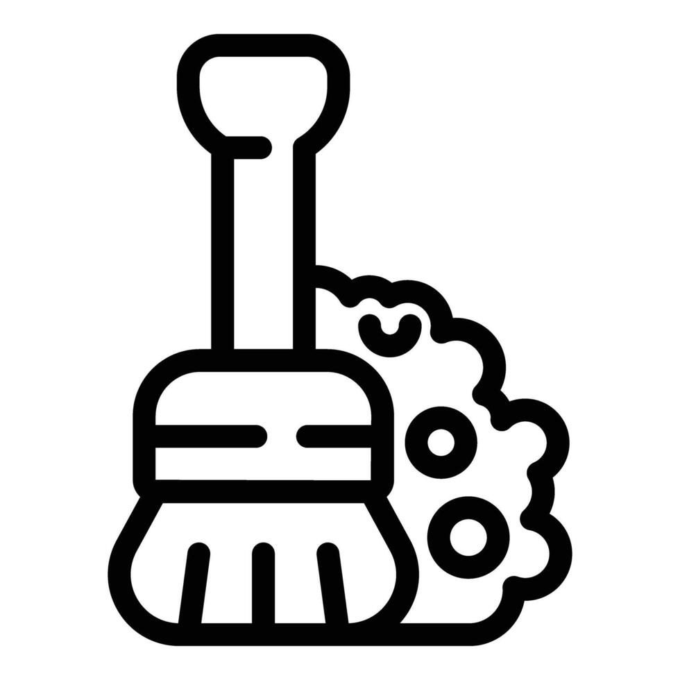 Clean room floor icon outline vector. Daily routine vector