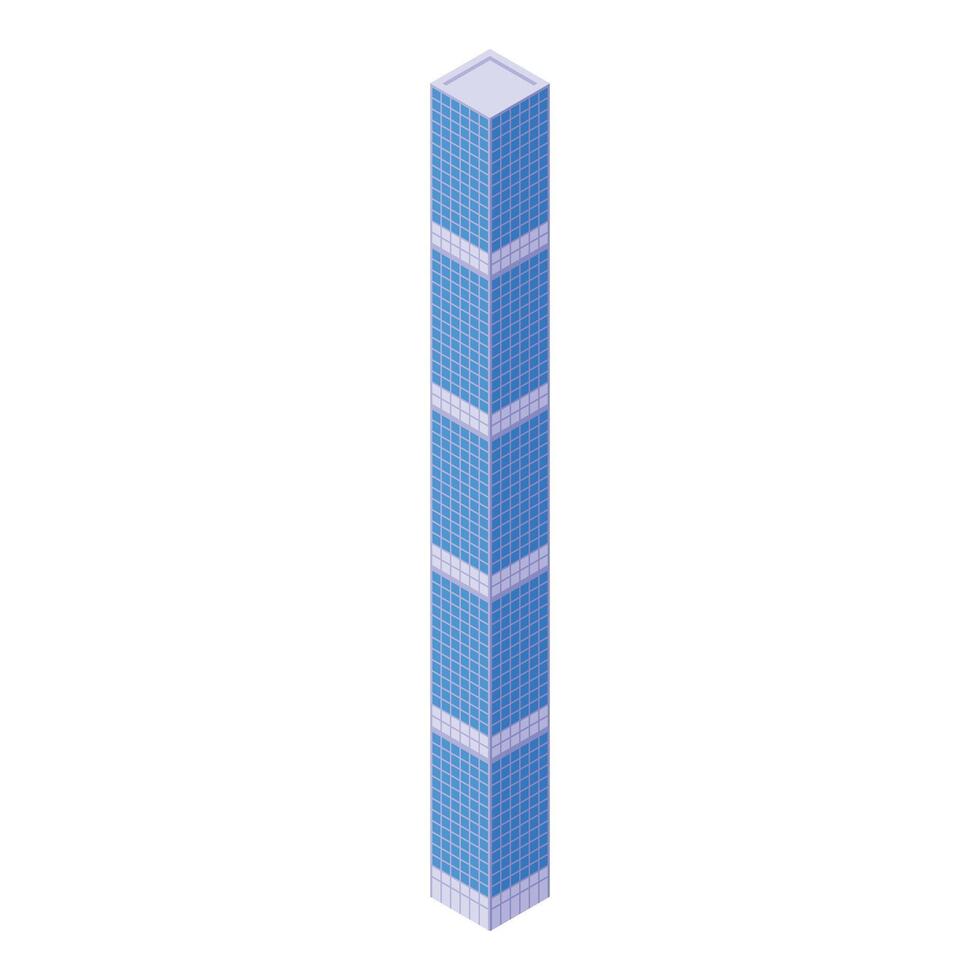 nuevo York rascacielos icono isométrica vector. viaje torre vector