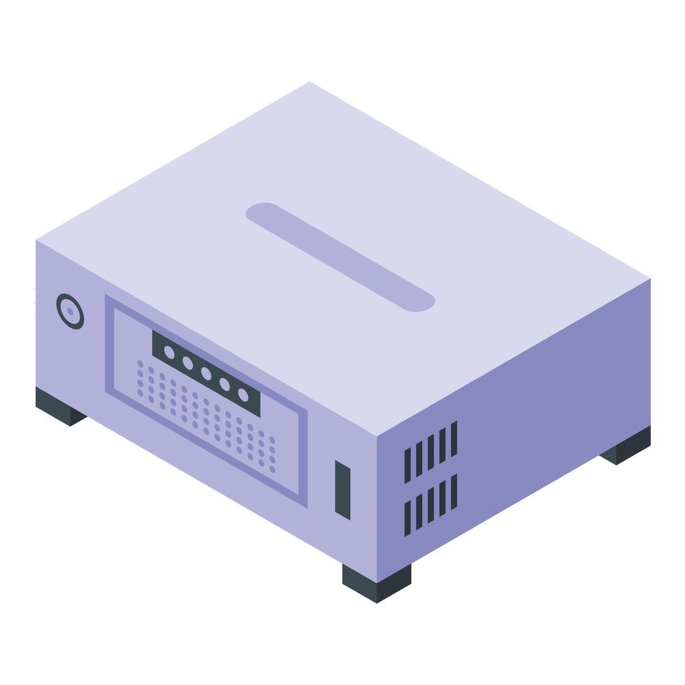 Inverter stand icon isometric vector. House power energy vector