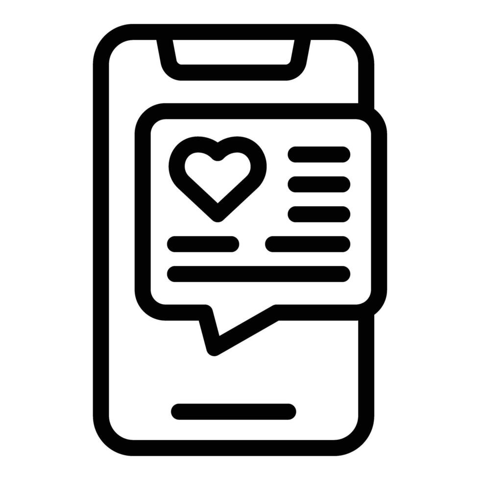 Daily chat message icon outline vector. Sleep breakfast vector