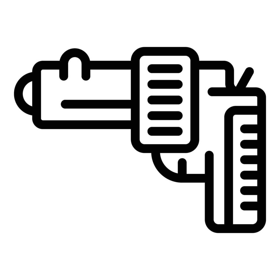 Pistol wreck signal icon outline vector. Sea shot vector