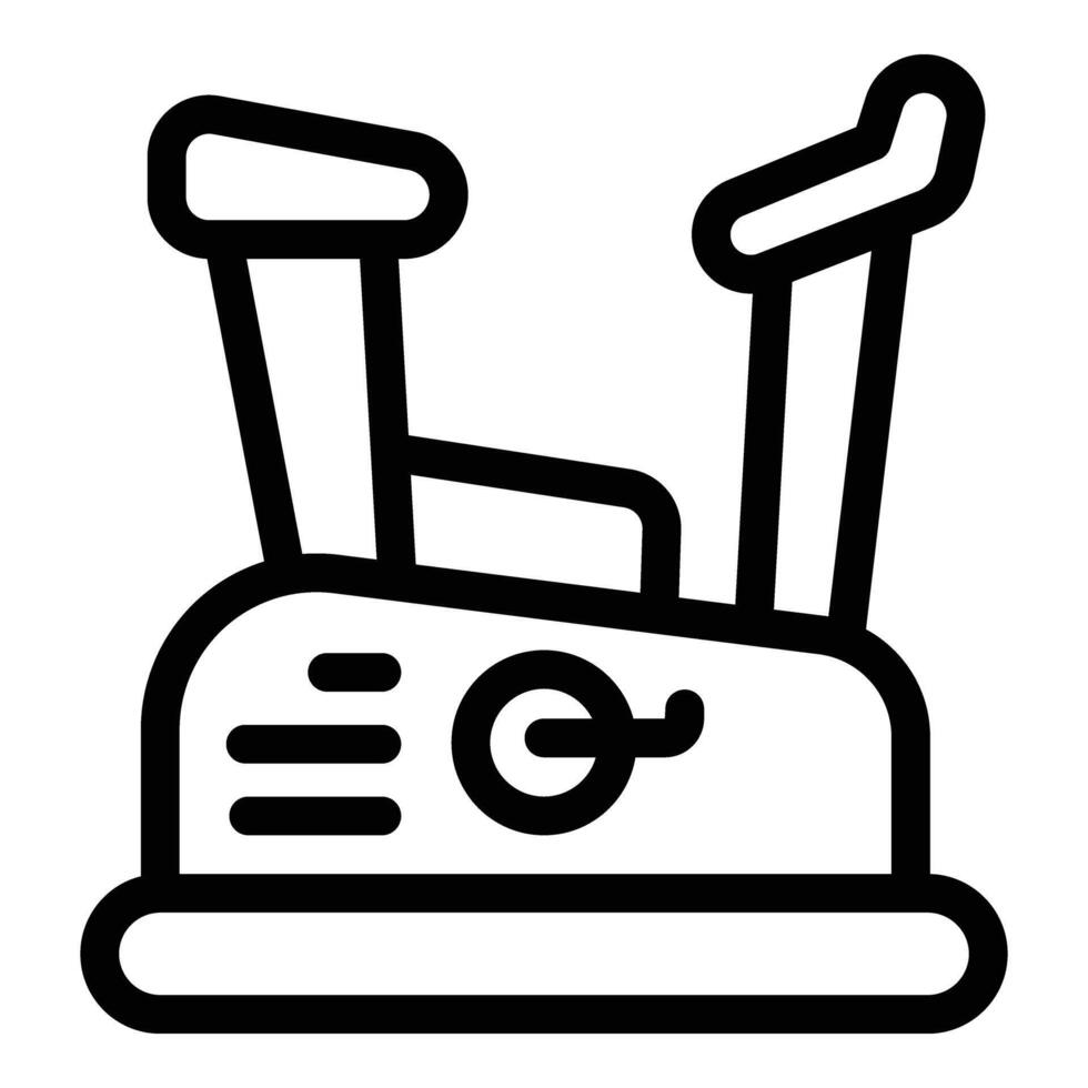 Exercise bike icon outline vector. Work day student vector