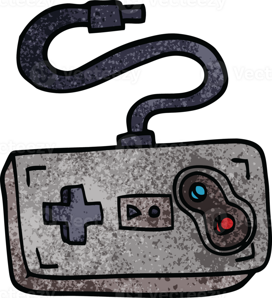 cartoon doodle game controller png