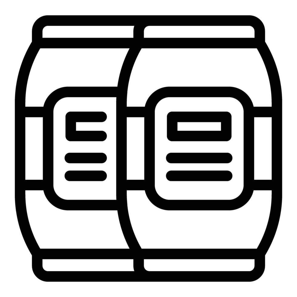 Nonalcoholic brewery icon outline vector. Non boozy beer vector