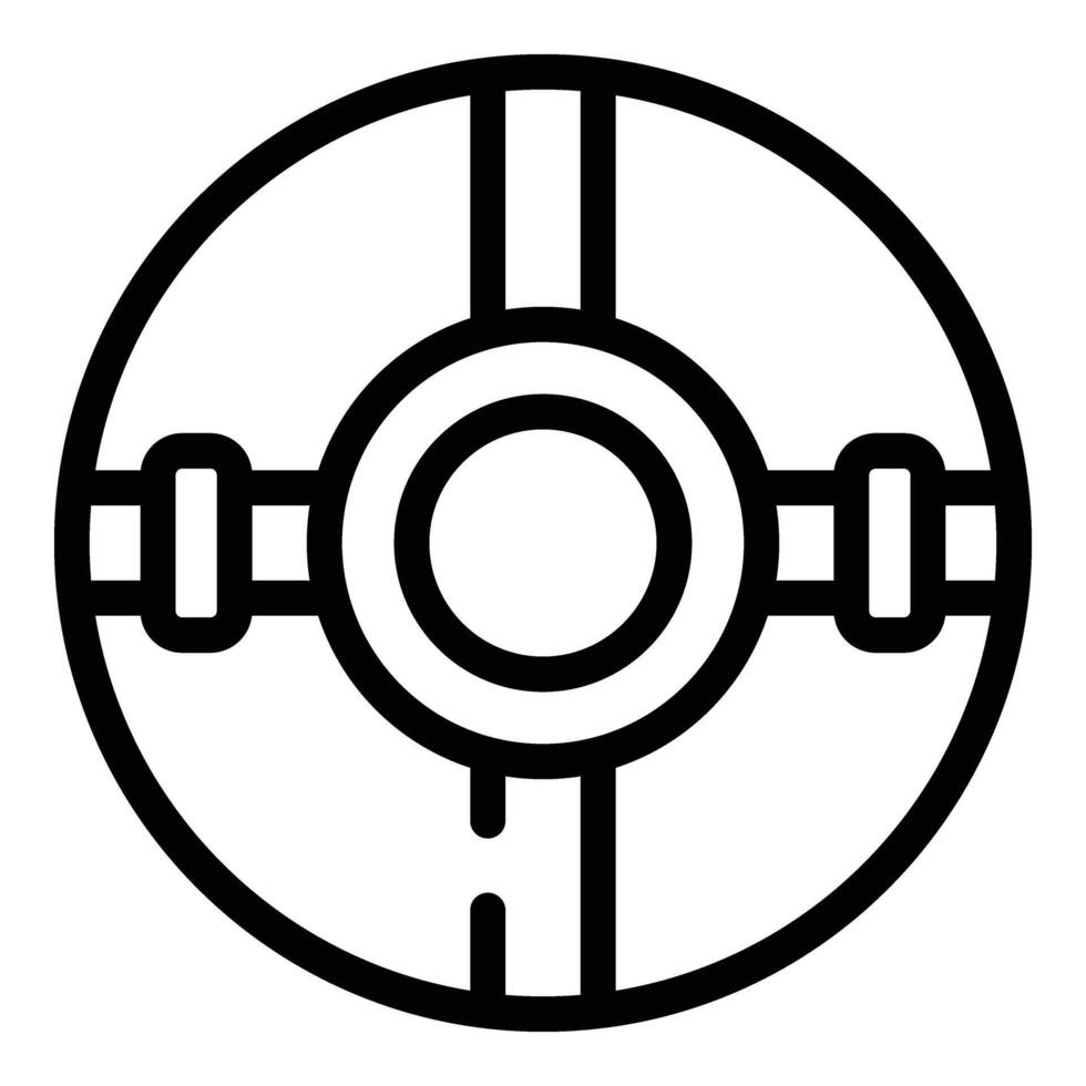 Snow tube icon outline vector. Action inflatable vector