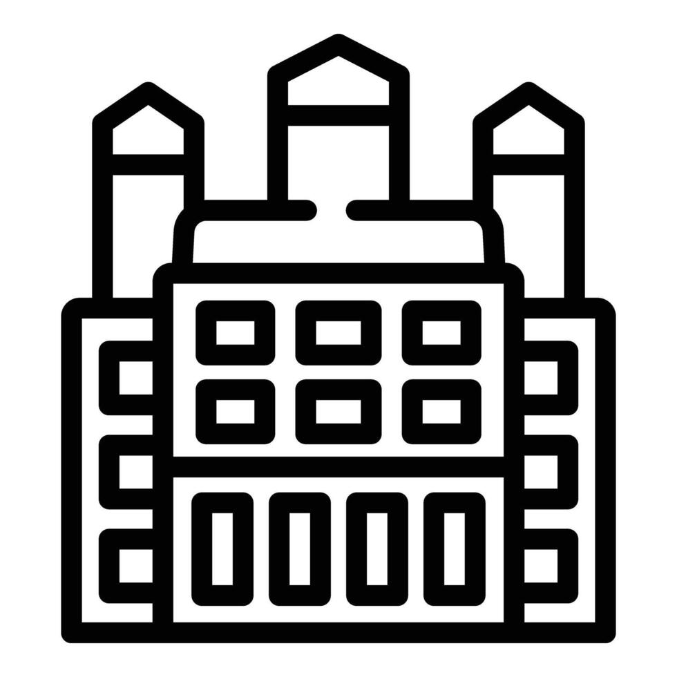 Vienna building monument icon outline vector. Cityscape wonder heritage vector