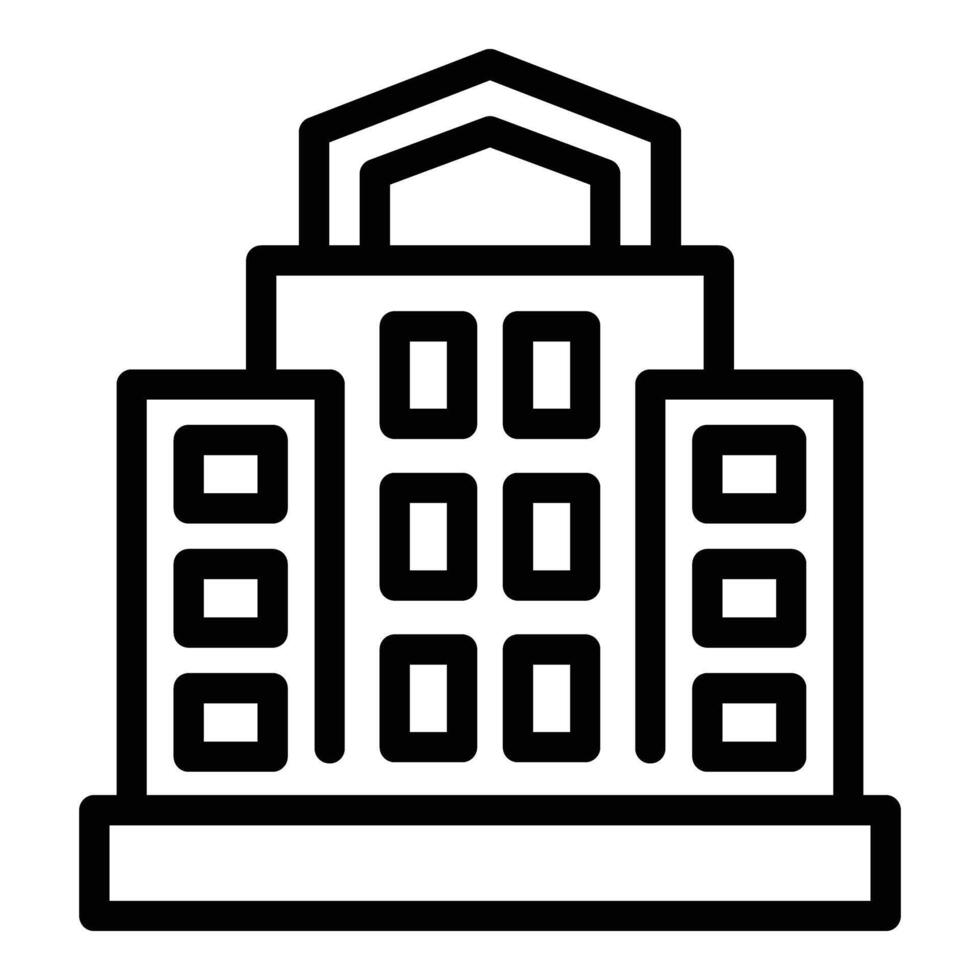Warsaw architectural gem icon outline vector. Scenery urban heritage vector