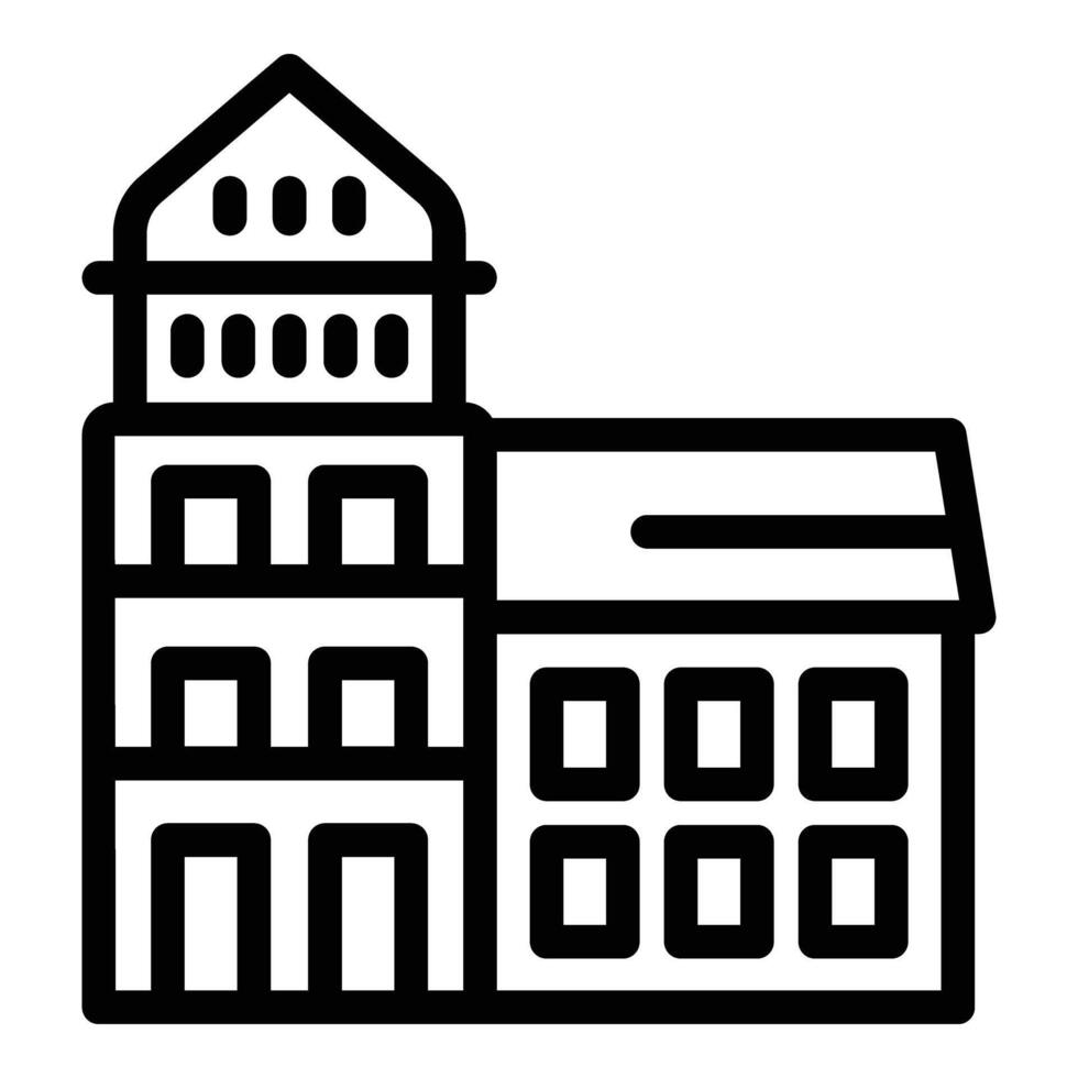 House bern icon outline vector. Swiss city vector