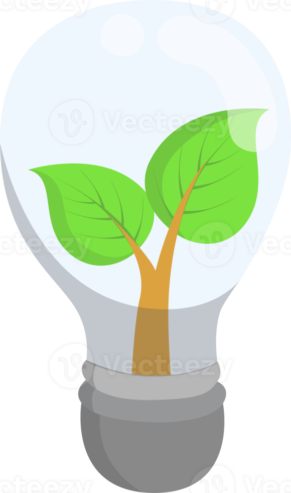 light bulb tree eco Sustainability png
