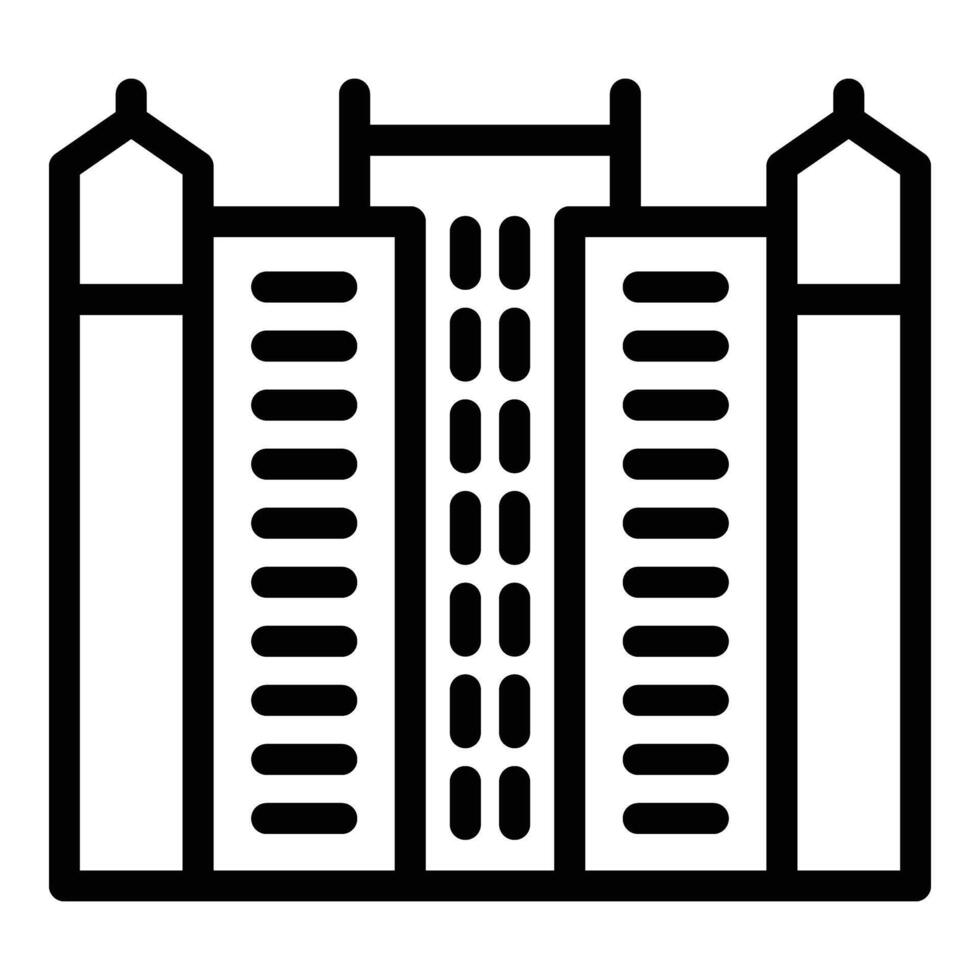 Vienna icon outline vector. City architecture vector
