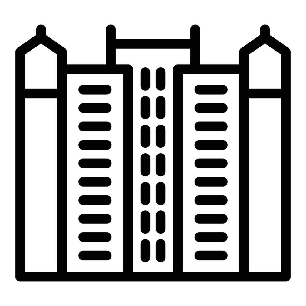 Vienna icon outline vector. City architecture vector