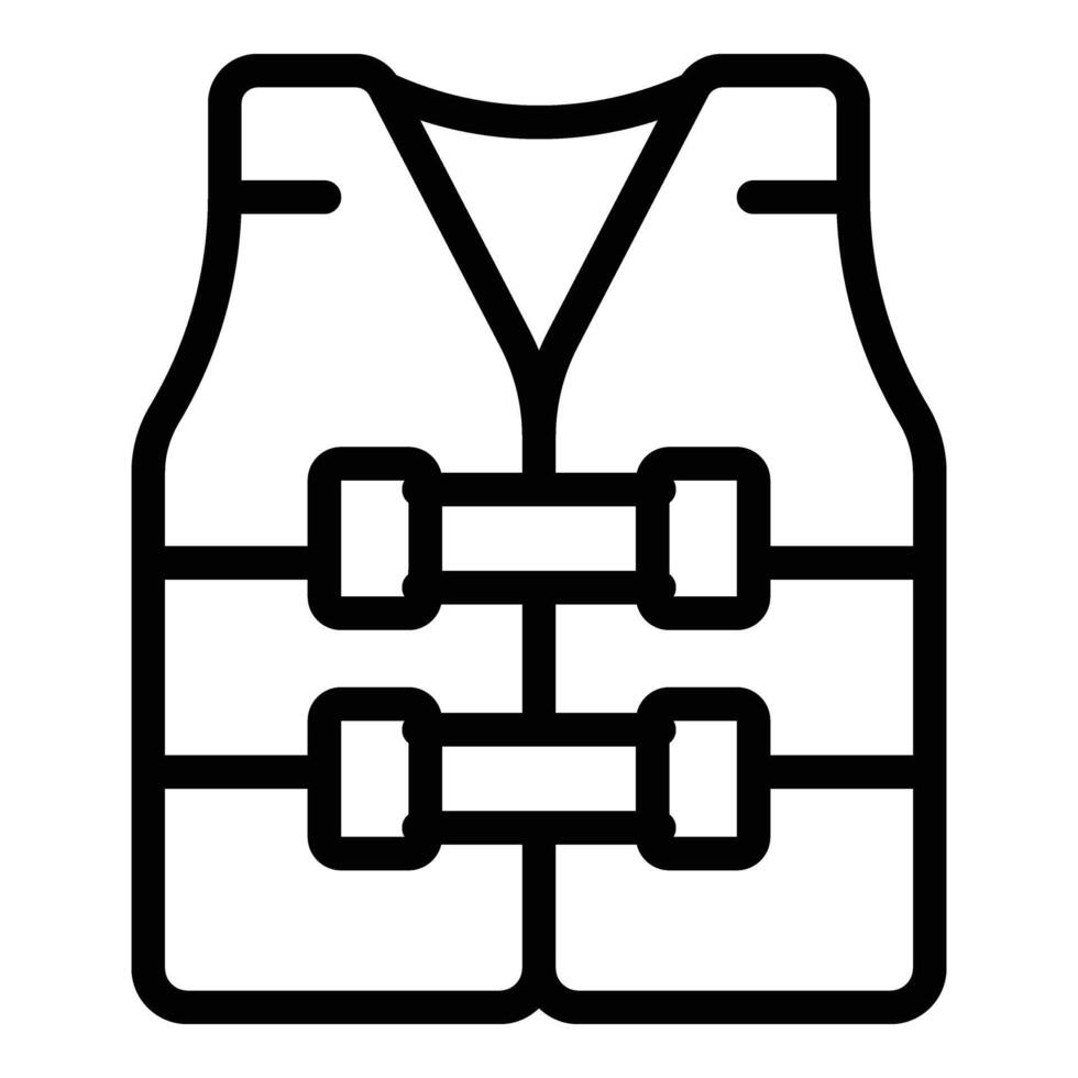Survival vest icon outline vector. Ship wreck vector