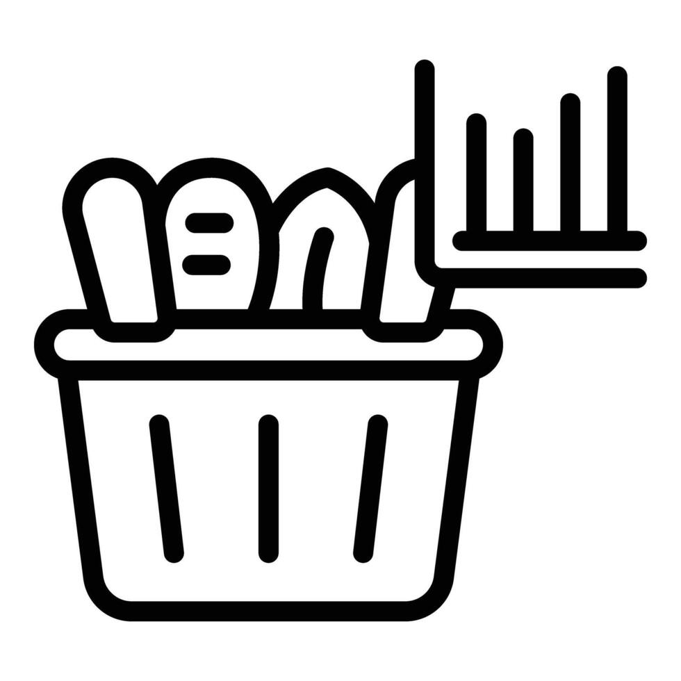 Food crisis challenge icon outline vector. Farming struggle problem vector