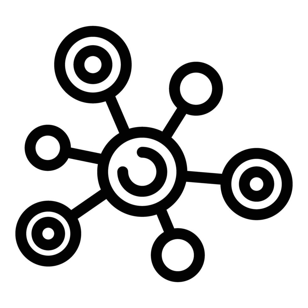 Lipocytes cells icon outline vector. Adipose tissue vector
