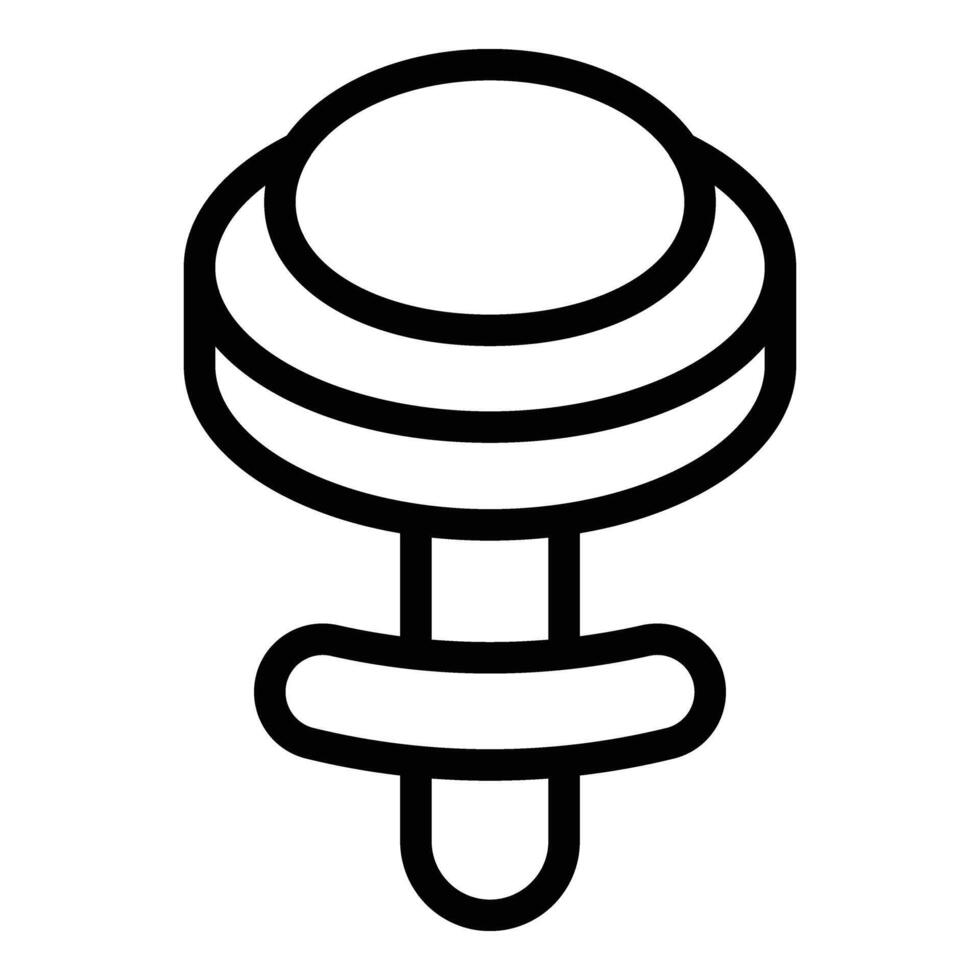 Classic cuff clasps icon outline vector. Business attire accessories vector