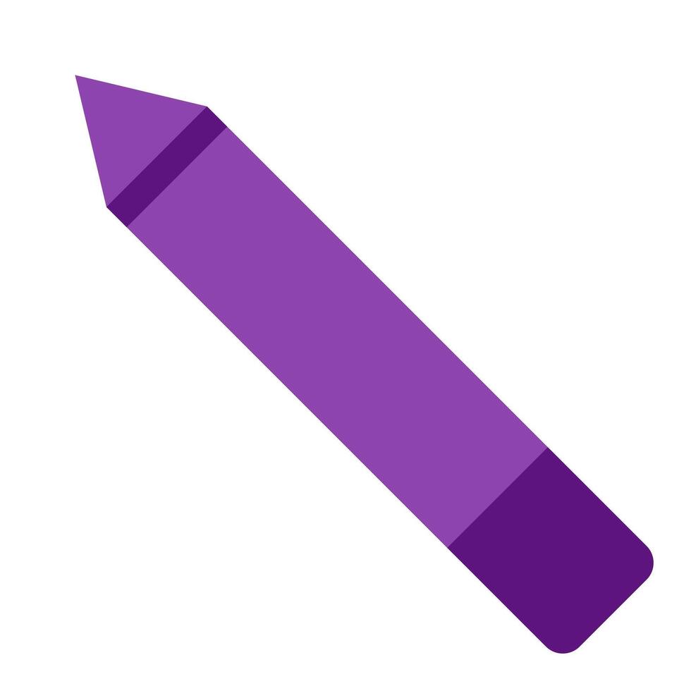 Purple pencil pointer cursor arrow. Computer mouse click closed mark vector