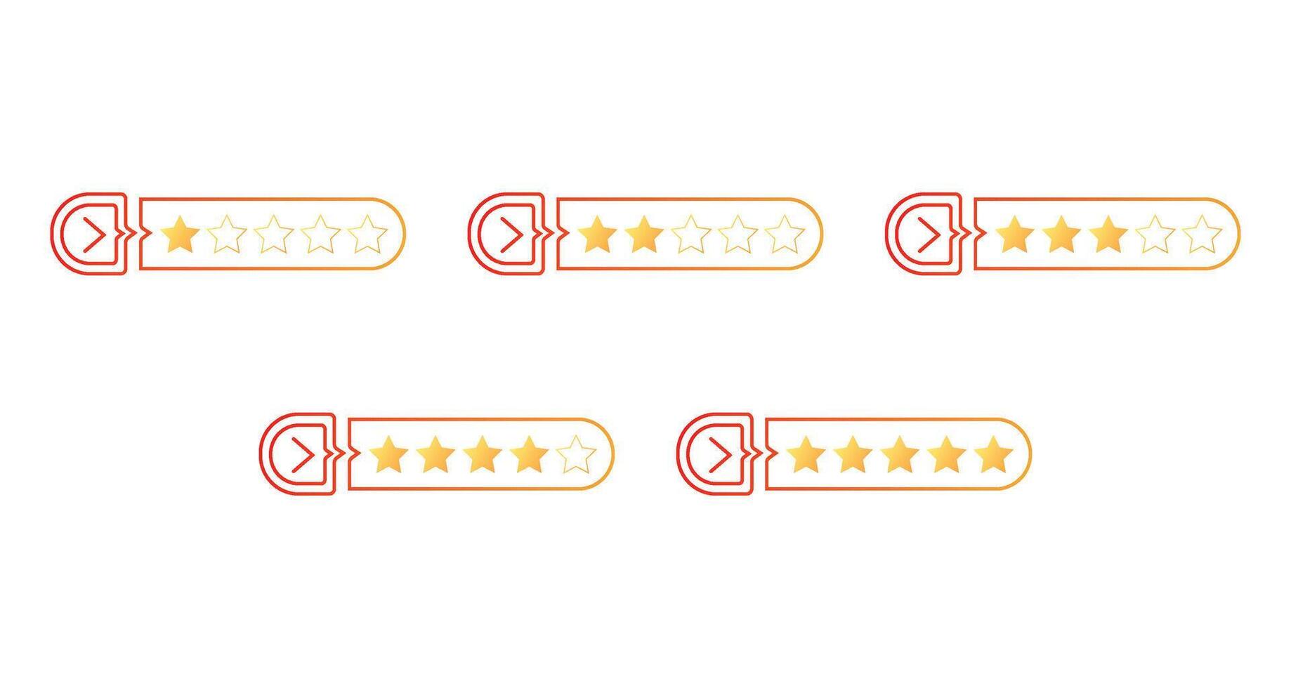 Set of badge rating with star. Set of badge rating with star vector
