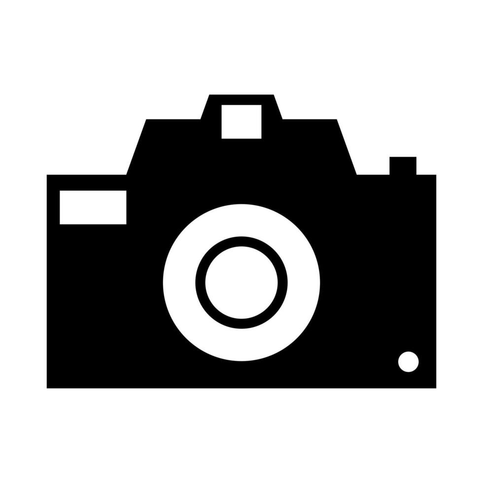 Photo camera isolated white background vector