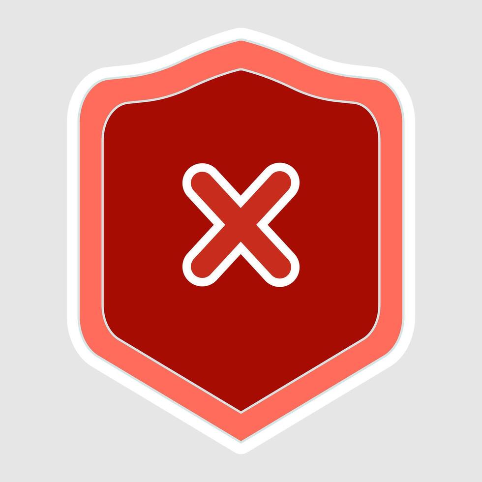 Symbols Disapproved and Rejected checkmark isolated on white background vector